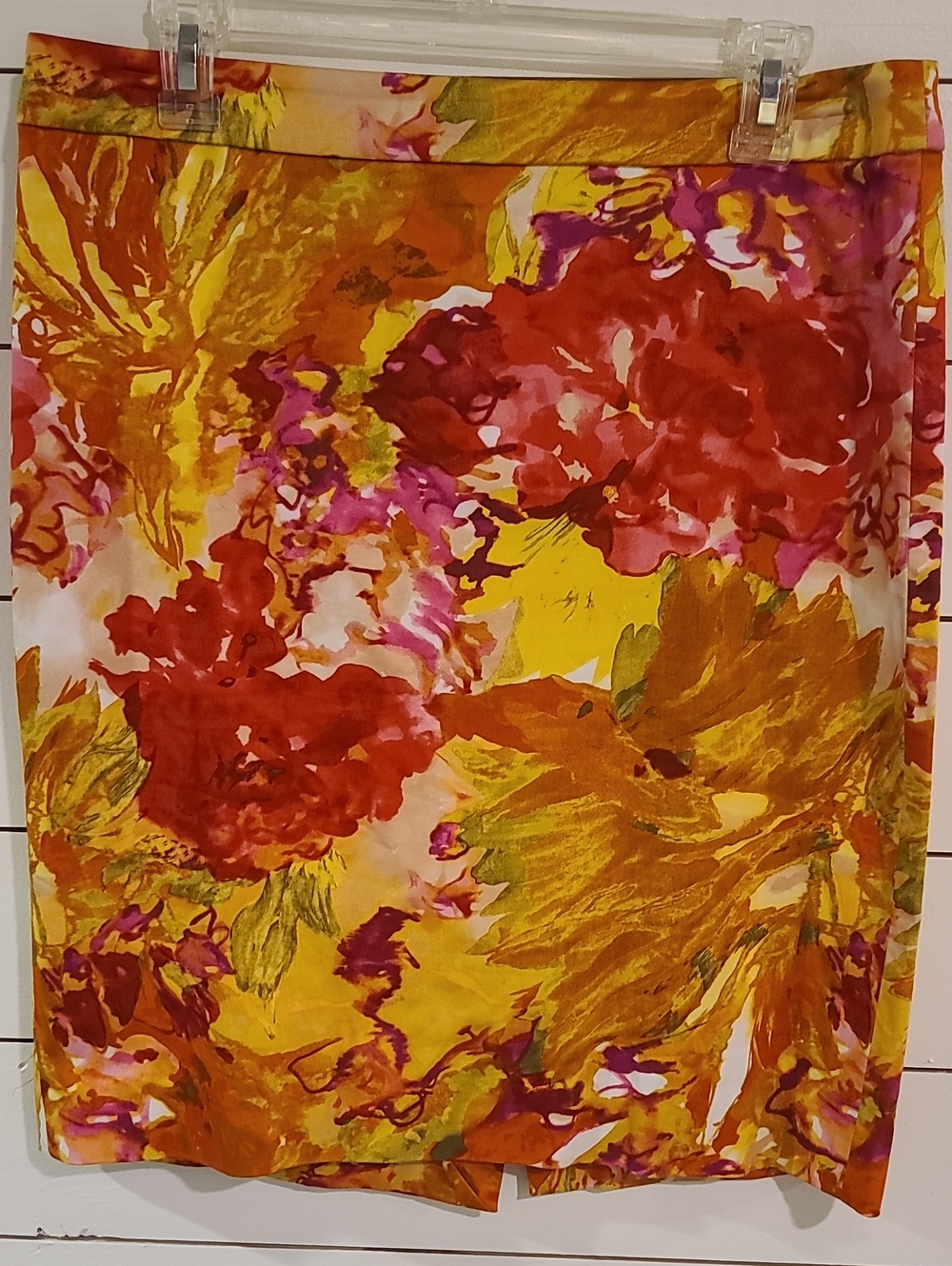 J Crew Floral Pencil Skirt Size 10